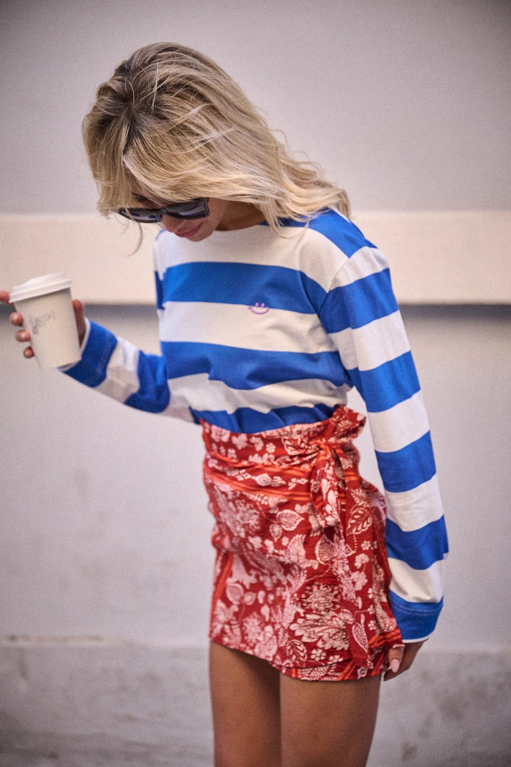 T-shirt Theo rayures bleues