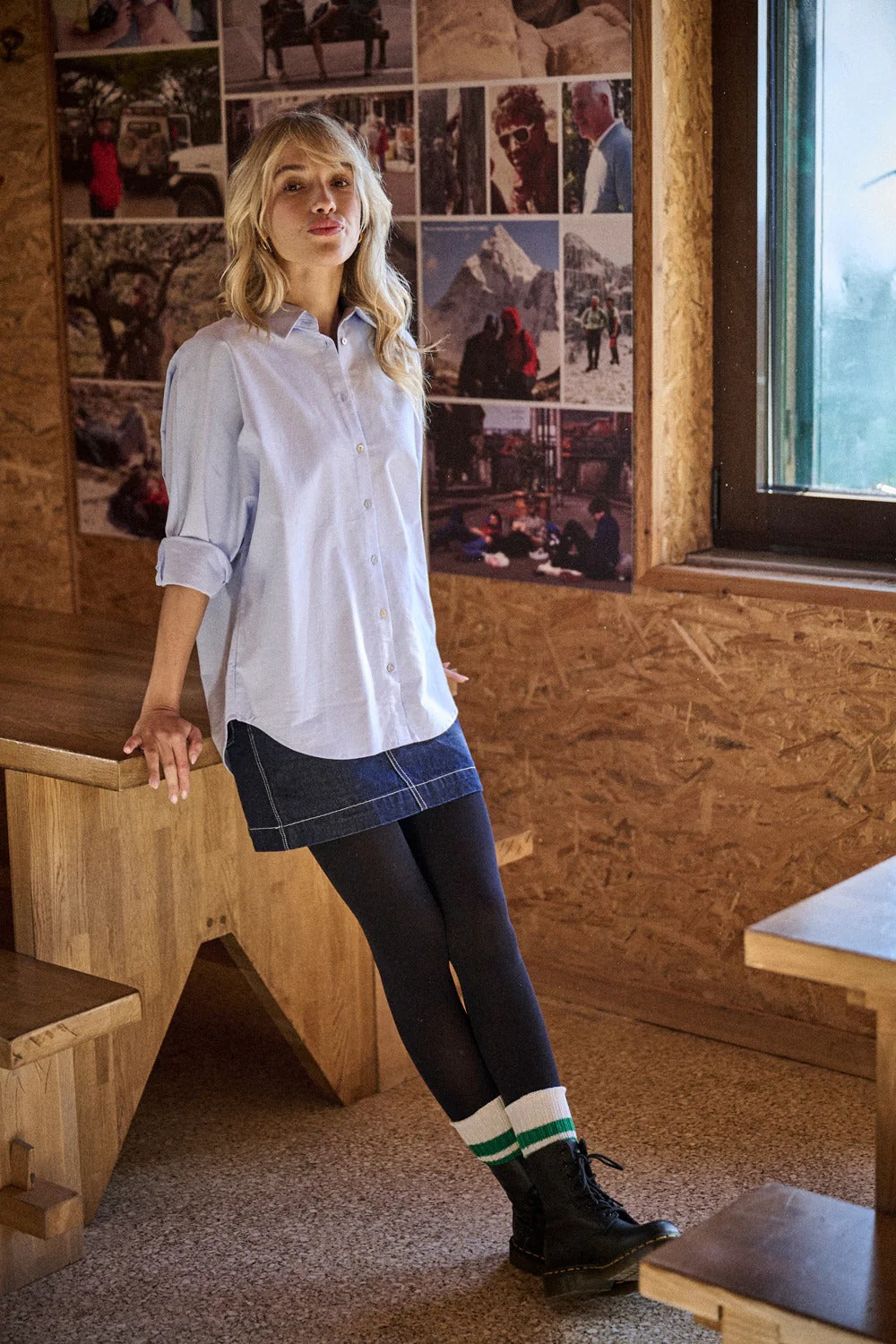 Chemise Cally bleu layette