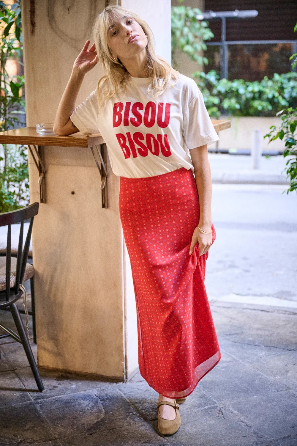 T-shirt Trey Bisou Rouge