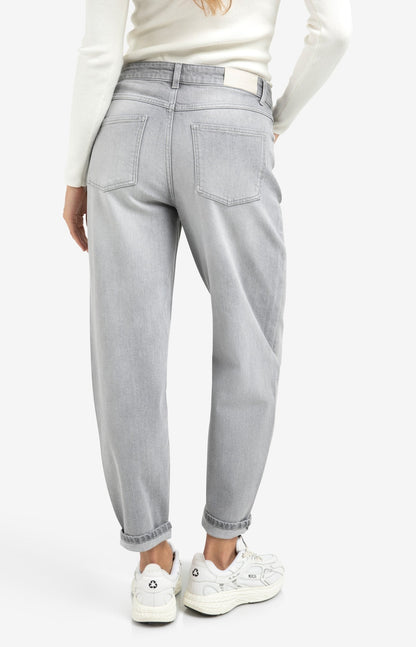 Jean barrel taille haute