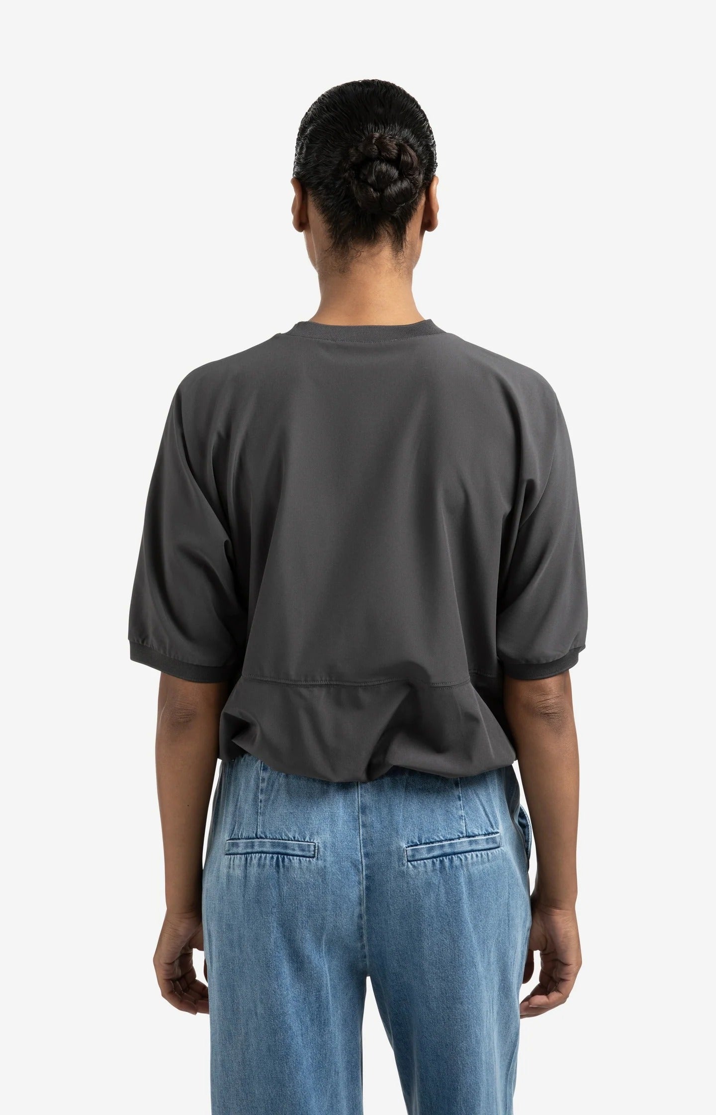 Haut manches courtes avec ourlets ballon