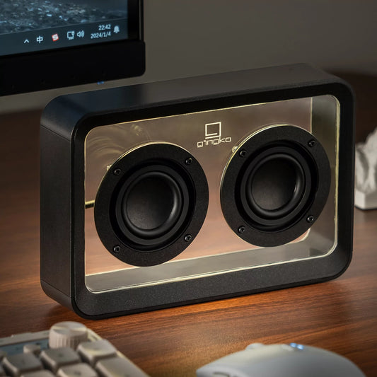 Enceinte MAGE transparent noir