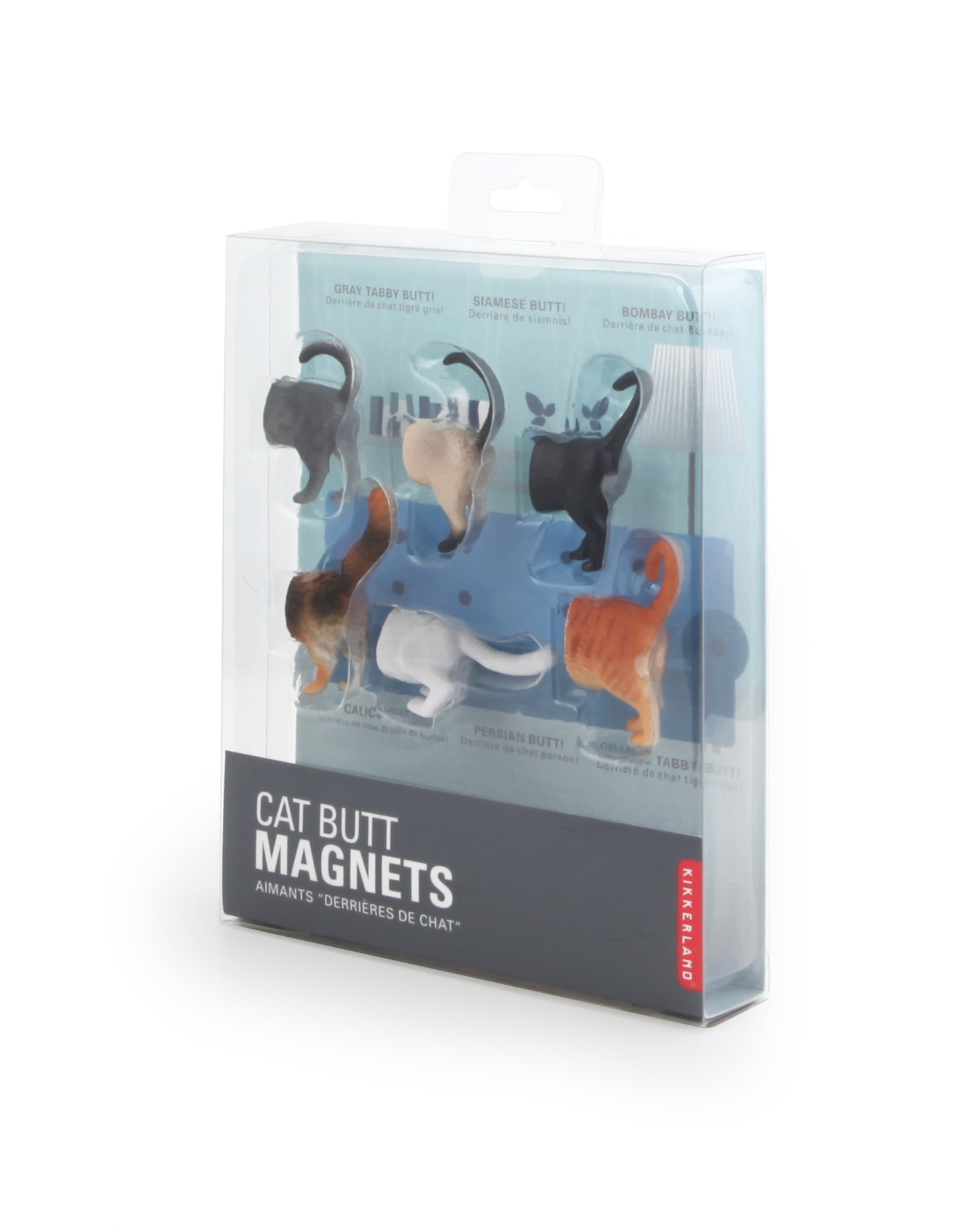 Pack x6 magnets cat butts