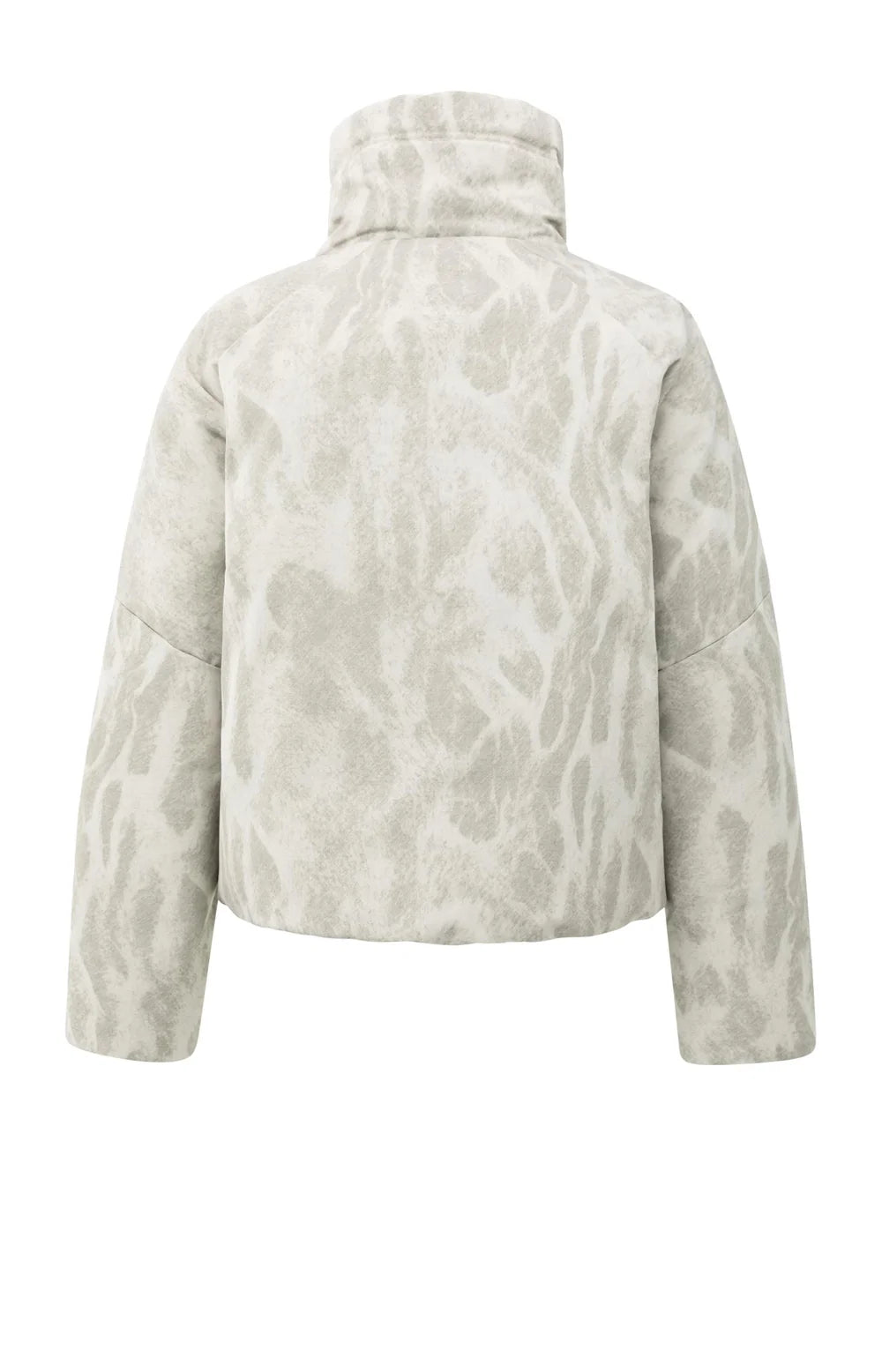 Veste matelassée entièrement recouverte d'un motif abstrait